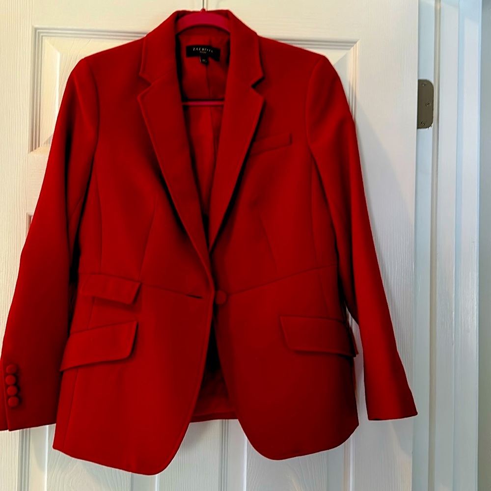 Talbots Petite Red Fitted Blazer